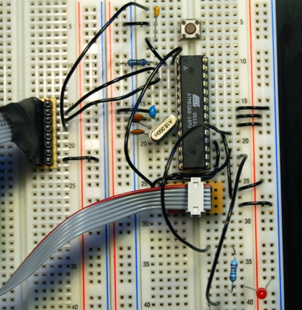 Arduino on a breadboard