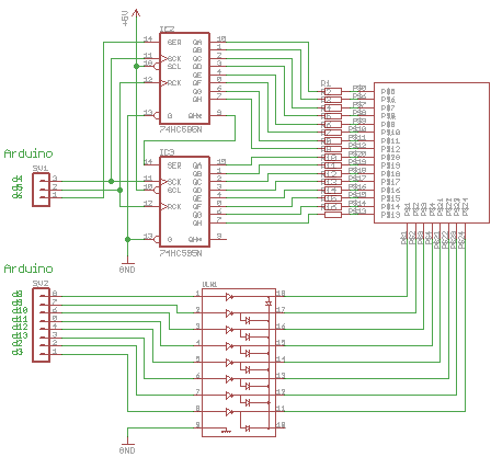 Schematic dual color matrix