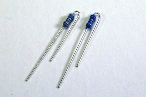 Bend the resistors