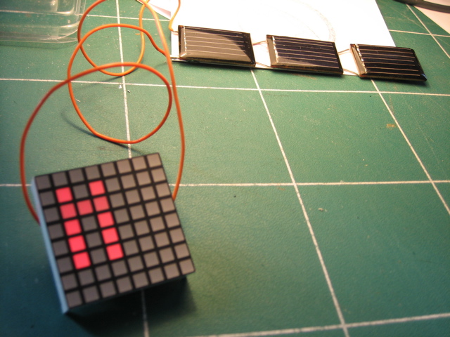 64pixels with solar cells