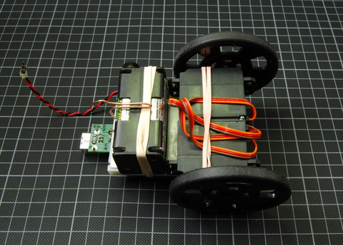 Rubber band to hold everything in place