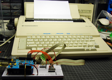 Arduino with typewriter
