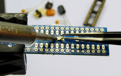 Solder the LED Solder the LED