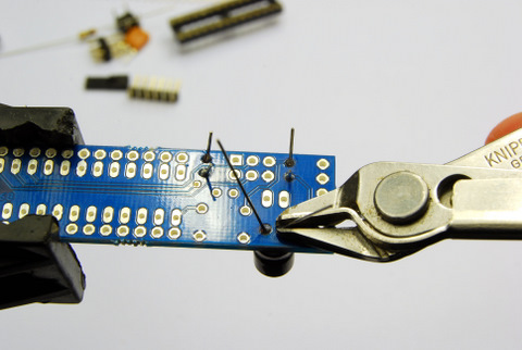 Cut off the leads Cut off the leads