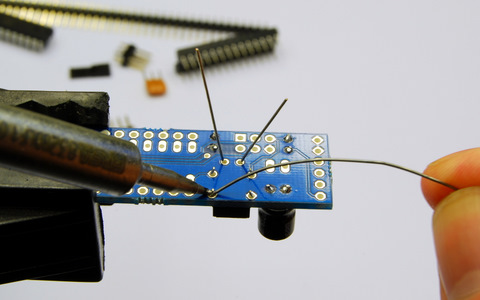 Solder resistor and push button Solder resistor and push button