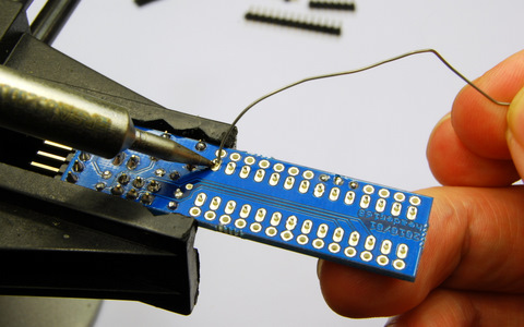 Solder the socket Solder the socket