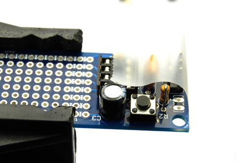 Use tape to fix components