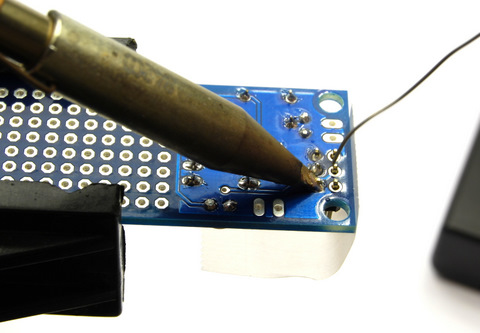 Solder the ISP header