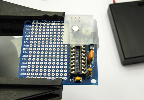 Fix components with tape Fix components with tape