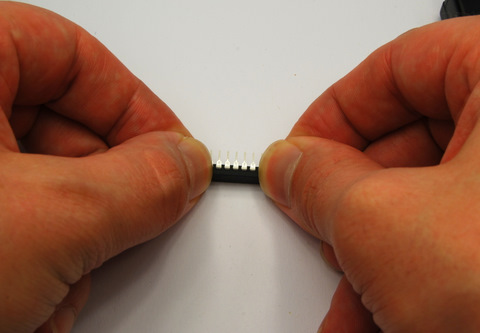 Bent pins of the controller Bent pins of the controller