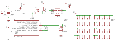 Schematic Tiny25 Proto Board