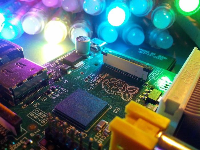 Raspi with RGB pixels
